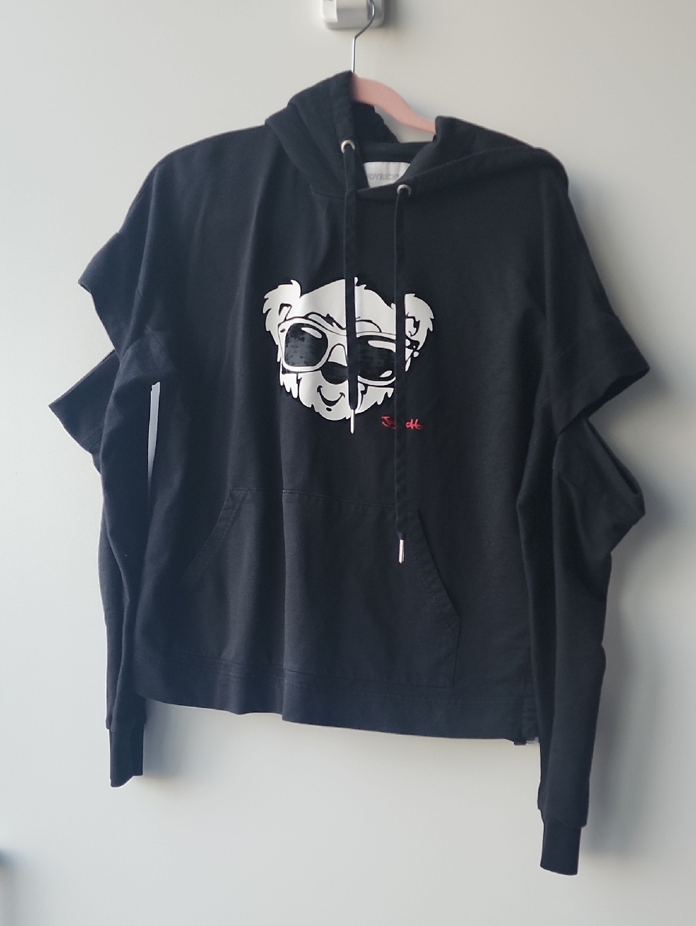 JOYRICH Bear Peekaboo Sleeves Pullover Hoodie